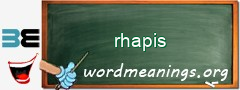 WordMeaning blackboard for rhapis